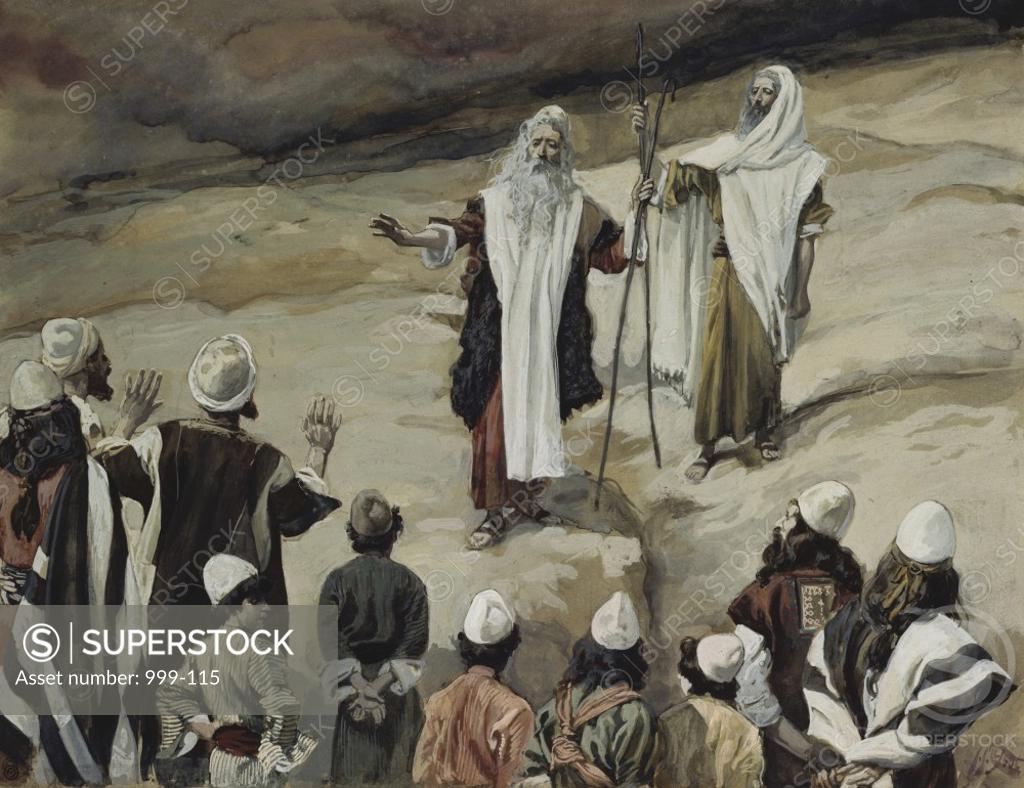 Stock Photo: 999-115 Moses Forbids the People to Follow Him James Tissot (1836-1902/French) Jewish Museum, New York, USA