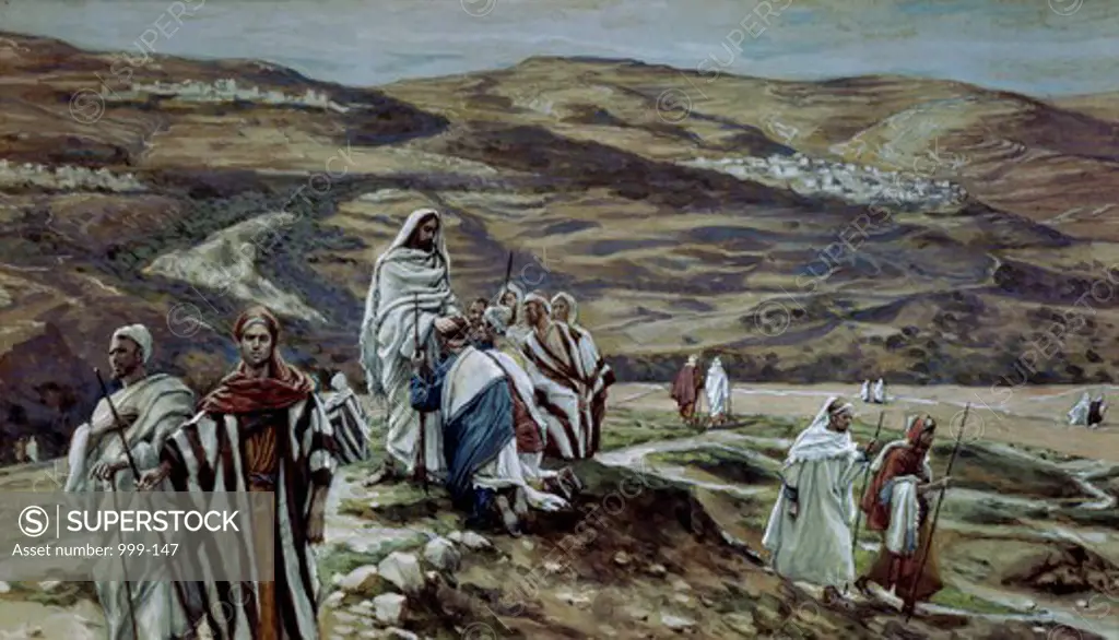 Christ Sending Out the Seventy Disciples Two by Two James Tissot (1836-1902 French)
