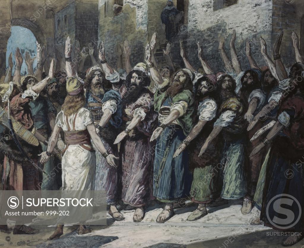 Stock Photo: 999-202 The Israelites Declare Vengeance James Tissot (1836-1902/French) Jewish Museum, New York, USA
