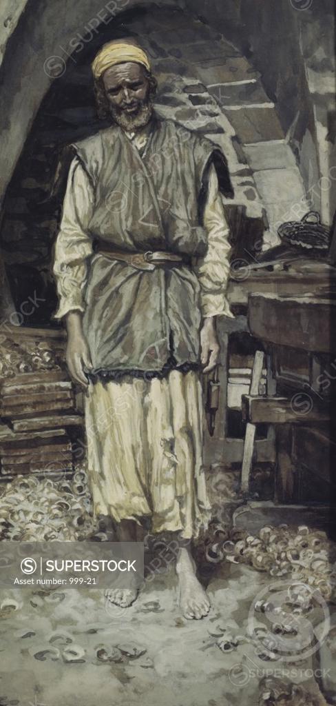 Stock Photo: 999-21 Joseph James Tissot (1836-1902/French) Watercolor on paper