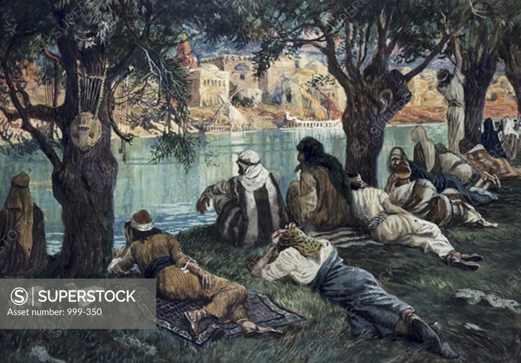 Stock Photo: 999-350 By the Waters of Babylon James Tissot (1836-1902/French) Jewish Museum, New York, USA