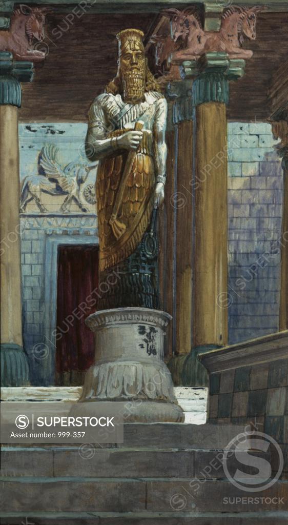 Stock Photo: 999-357 The Statue of Nebuchadnezzar James Tissot (1839-1902/French) Jewish Museum, New York