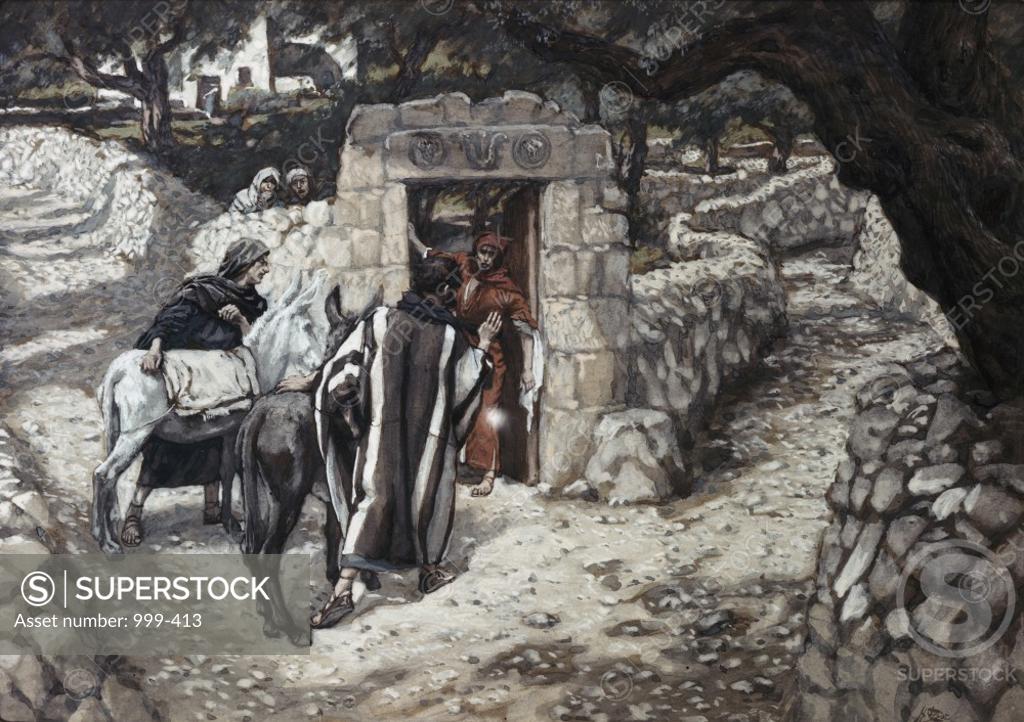 Stock Photo: 999-413 The Foal of Bethpage  James Tissot (1836-1902 French)