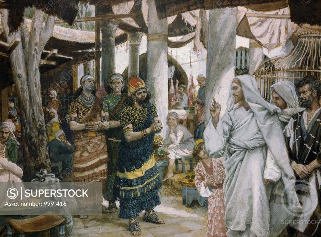 Stock Photo: 999-416 Healing of the Ruler's Son  James Tissot (1836-1902 French)