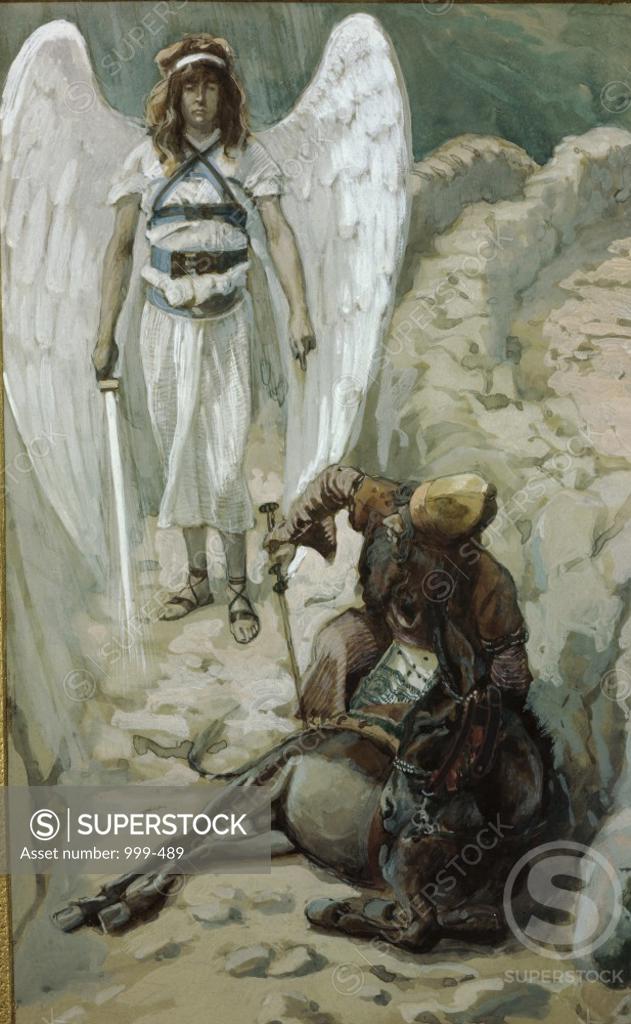 Stock Photo: 999-489 Balaam and the Ass  James J. Tissot (1836-1902/French)  Jewish Museum, New York 