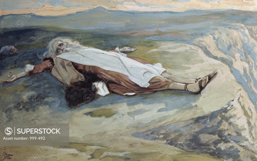 Stock Photo: 999-492 The Death of Moses  James J. Tissot (1836-1902/French) Jewish Museum, New York 