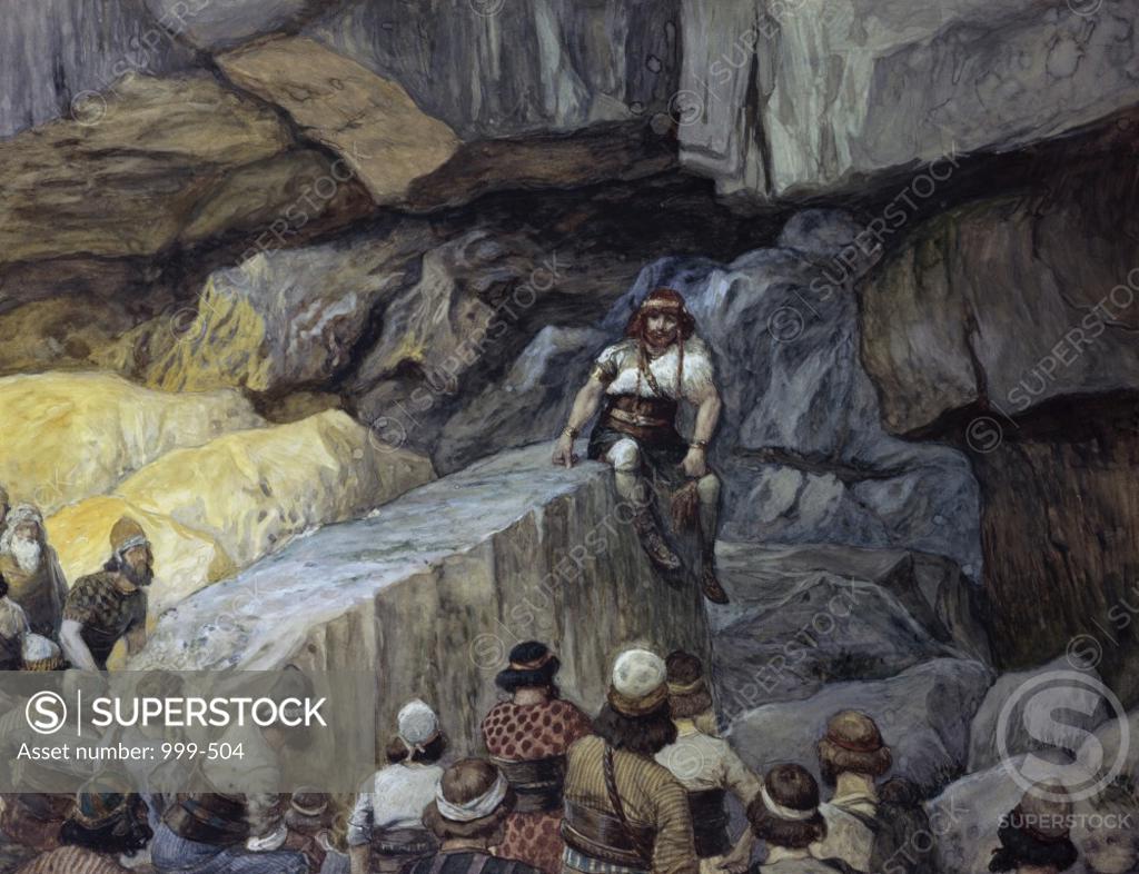 Stock Photo: 999-504 Samson in the Caves of Etam James J. Tissot (1836-1902/French) Jewish Museum, New York, USA