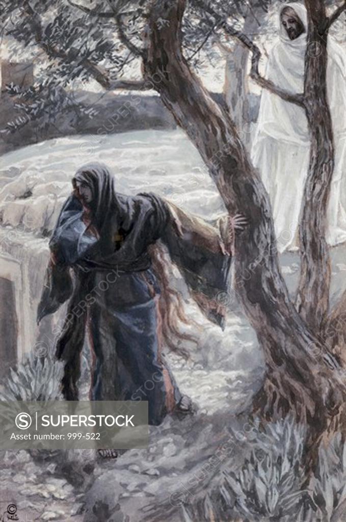 Stock Photo: 999-522 Christ Appears to Mary Magdalene James Tissot (1836-1902 French) Jewish Museum, New York