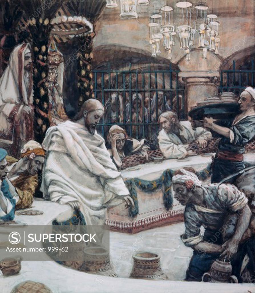 Stock Photo: 999-62 The Marriage of Cana in Galilee James Tissot  (1836-1902/French) 
