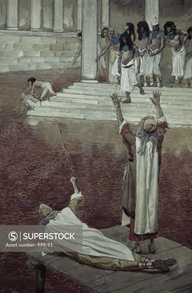 Stock Photo: 999-91 Water is Changed to Blood James Tissot (1836-1902 French) Jewish Museum, New York 