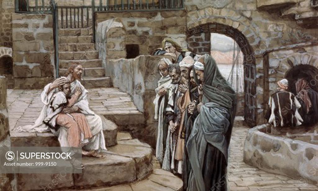 Stock Photo: 999-9150 Jesus and the Little Child James Tissot (1836-1902 French)