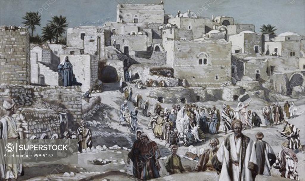 Stock Photo: 999-9157 Jesus on His Way to Jerusalem James Tissot (1836-1902/French) 