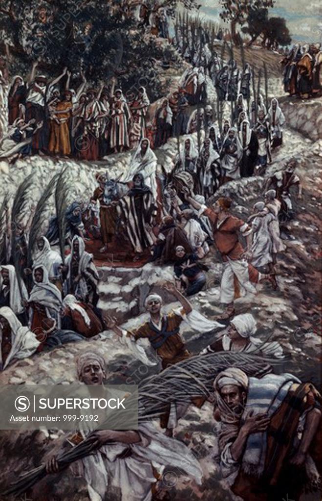 Stock Photo: 999-9192 Procession on the Mount of Olives James Tissot (1836-1902 French) 