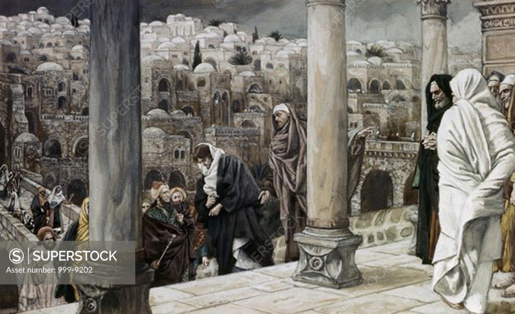 Stock Photo: 999-9202 Gentiles Ask to See Jesus James Tissot (1836-1902/French)