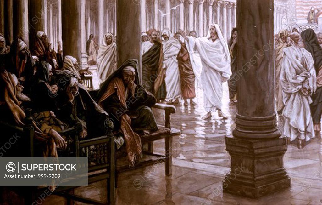 Stock Photo: 999-9209 Woe Unto You Scribes & Pharisees James Tissot (1836-1902 French) 