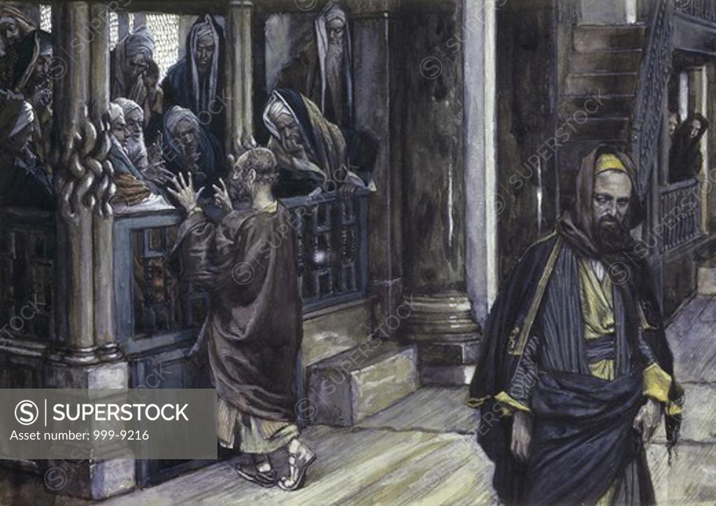 Stock Photo: 999-9216 Judas Goes to the High Priests James Tissot (1836-1902/French)
