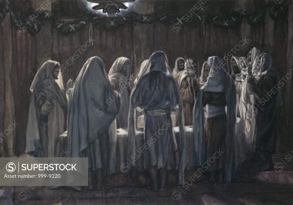 Stock Photo: 999-9220 The Jews Passover James Tissot (1836-1902/French)