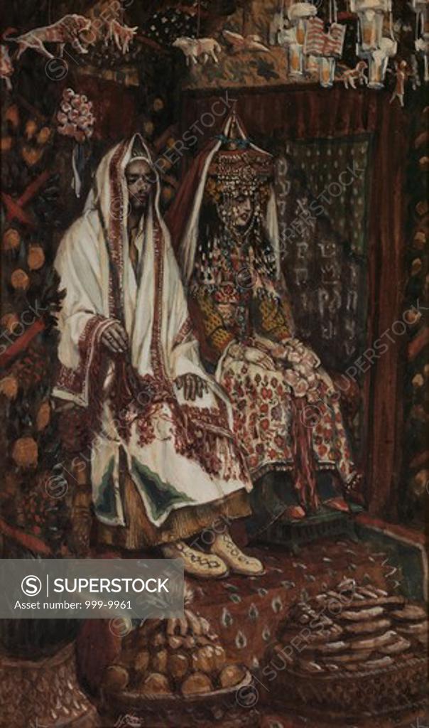 Stock Photo: 999-9961 Betrothed of Cana in Galilee James Tissot (1836-1902 French) 