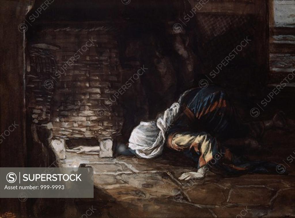 Stock Photo: 999-9993 The Lost Piece of Silver James Tissot (1836-1902 French) 